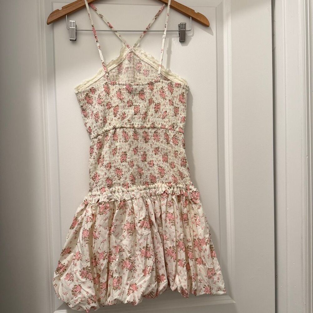 And now this Halter Smocked Bubble-Hem Dress size Small - Picture 4 of 5